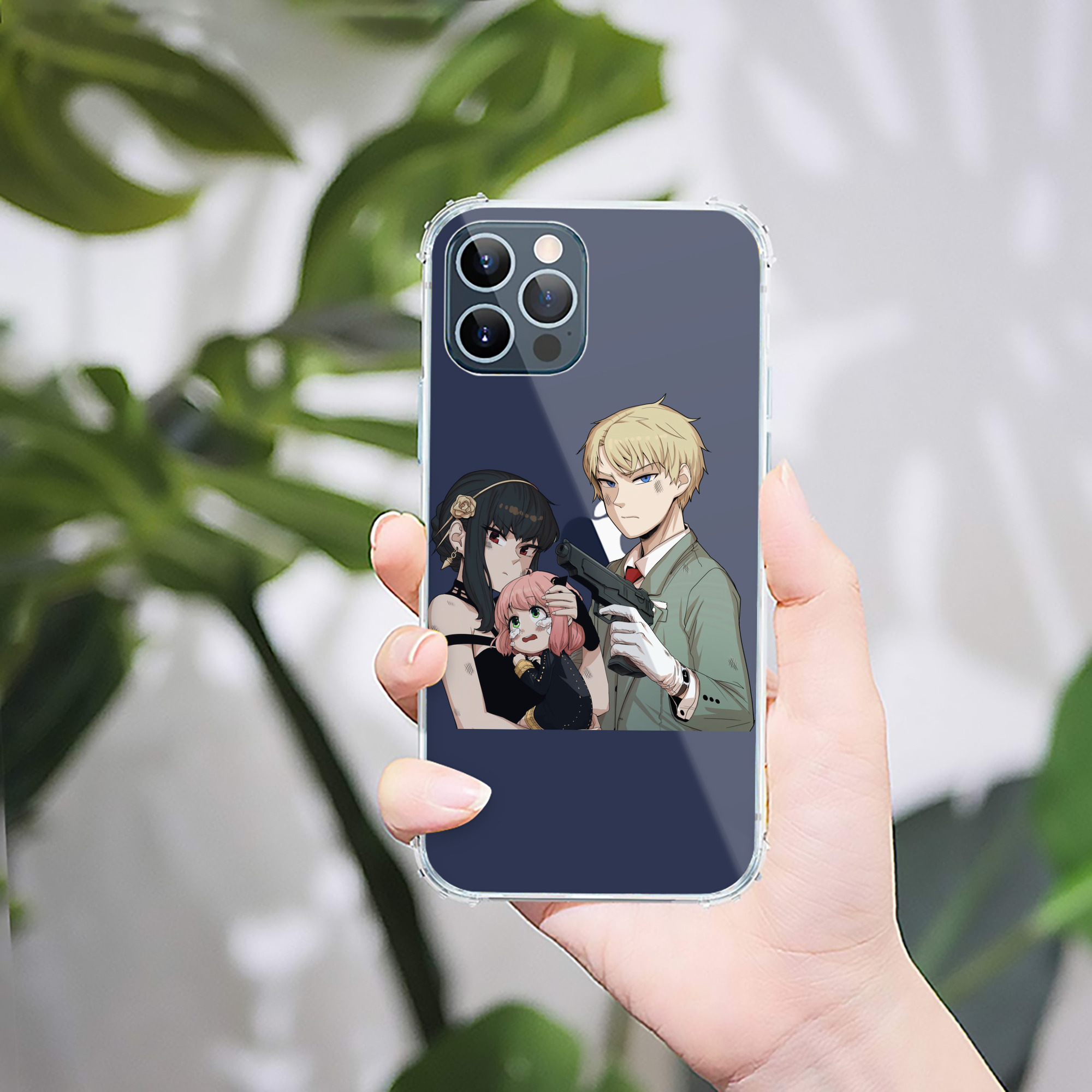 （画像用） SPY×FAMILY间谍家家酒 【iPhone 12シリーズ対応】透明スマホケース（クリアソフトケース）